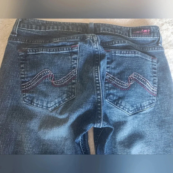 Y2K Pink L.E.I. Boot Cut Jeans Sz 7 - Picture 6 of 10